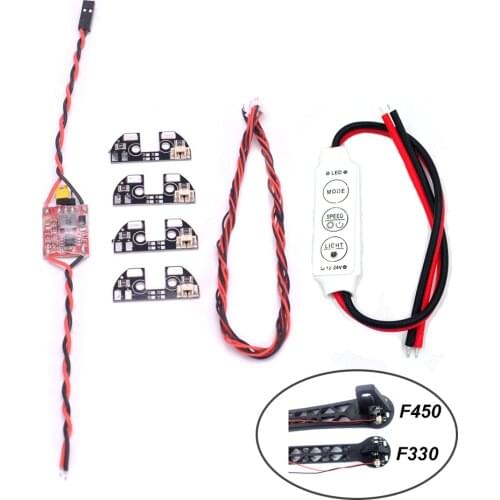 5V LED Night Navigation Light High Power Light Rack LED Board with Cable for FPV Quadcopter F330 F450 F550 RC Drone
