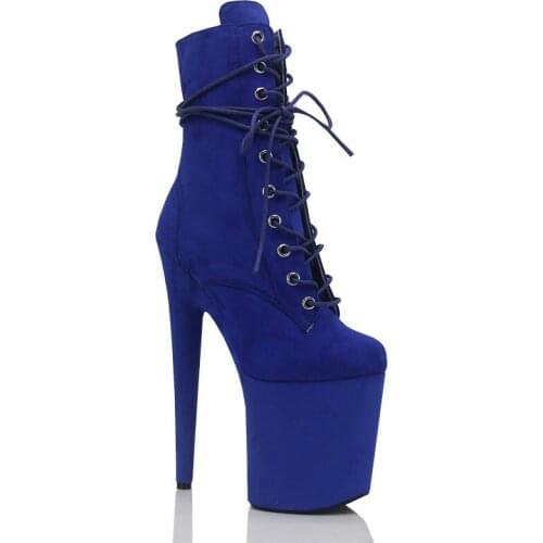 IDEAL MA 8 inch / 20cm high heeled shoes, pole dancing boots, thick soled thin heeled high heeled boots, night club, party show