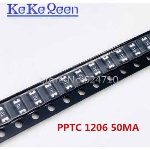 100PCS 3216 1206 0.05A 0.1A 0.12A 0.2A 0.25A 0.5A 0.75A 1.1A 2A 3A 3.5A 4A SMD Resettable Fuse PPTC PolySwitch SelfRecovery Fuse
