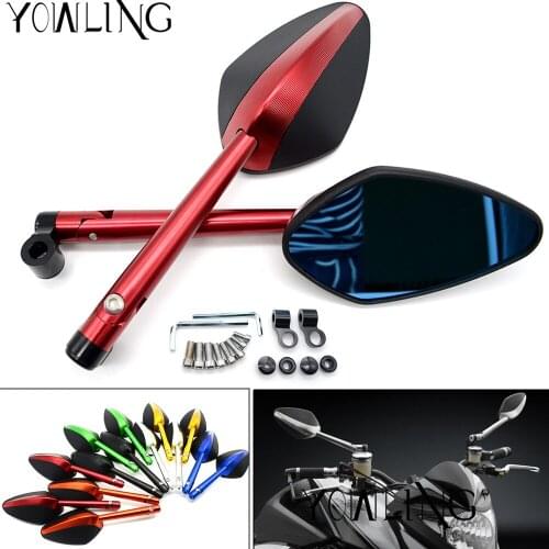 CNC Aluminum Universal Motorcycle Rearview Side Mirror for Honda CBR 929RR 900RR 600RR 600 F4I 600 F4 400RR 250RR 250R 1100xx