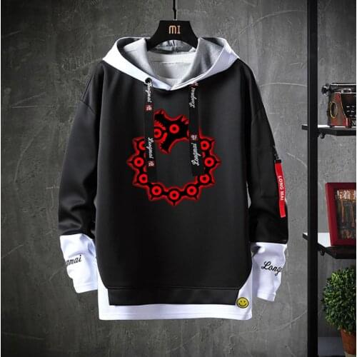 Anime The Seven Deadly Sins Hooded Teenagers cosplay cartoon Costume coat Unisex Casual Fake Two-Piece Hoodies Sweatshirt jacket