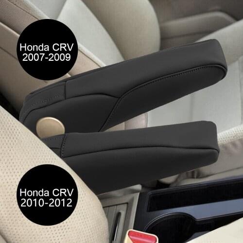 Car Accessories Armrest Seat Handle Cover Decoration Interior Replacement Microfiber Leather For honda CRV 07-09 2010 2011 2012