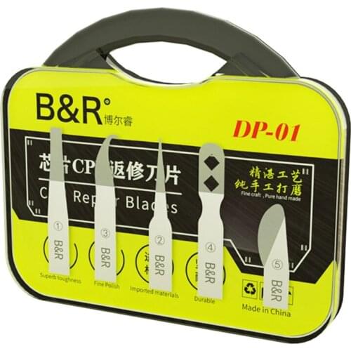 B&R 5in1 Chip Repair Blade Mobile Phone Iphone In Addition To Glue Cpu Pry Chip Cutting Edge Glue Separation Shovel Tool