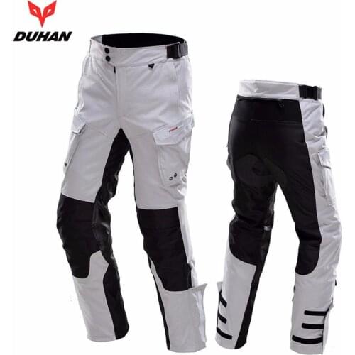 Free shipping 1pcs DUHAN Men Moto Touring Travel Riding Pants Waterproof Rain-Proof Pants Racing Trousers Motorcycle Pants