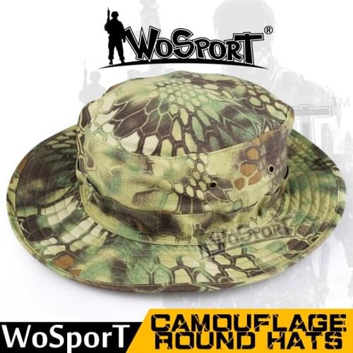 Big Edge Boonie Hat Hunting Special Forces Round Side Sun Visor Tactical Camouflage Military Army Hiking Climb Fishing Camo Cap