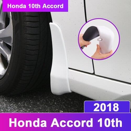For Honda Accord 10th 2018 Car Styling Front Rear Plastic Splash Guards Mud Flap Mudguards Fender Cover Accessories 4pcs/set