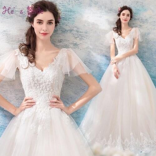 He's Bride Lace Wedding Dresses
