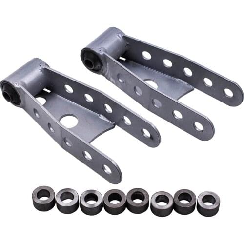 Rear 3" in Drop Lowering Shackles Kit for GMC Sierra 1500 SLE Crew Cab 2007
