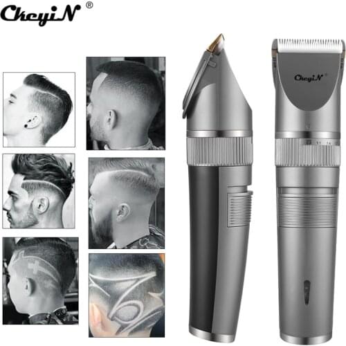 CkeyiN Professional Haircut Machine Electric Clippers Adjustable Electric Shave Titanium Ceramic Blade Hair Clipper Low Noise