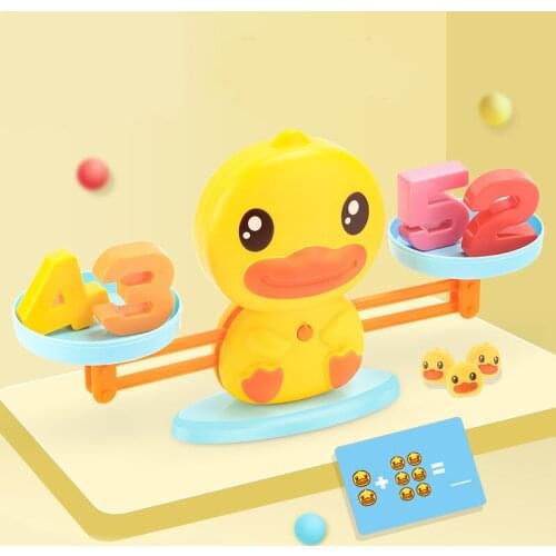Math game game board toy duckling game balance scale number balance game kids educational toys learning addition and subtraction