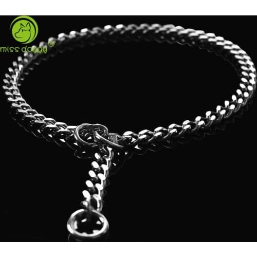 Dog Training Collars Snake P Choke Metal Slip Chain For Dogs Size S M L XL Large XL Dogs Pitbull Medium And Large Dogs 15E