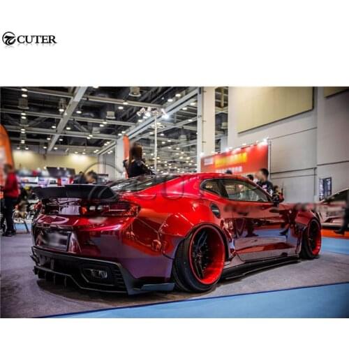 FRP Upainted Front bumper lip rear diffuser side skirts Wheel eyebrow rear spoiler for Chevrolet Camaro MB DESIGN 2017