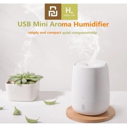 Youpin HL Portable USB Mini Air Aromatherapy Diffuser Humidifier Quiet Aroma Mist Maker 7 Light Color Home Office