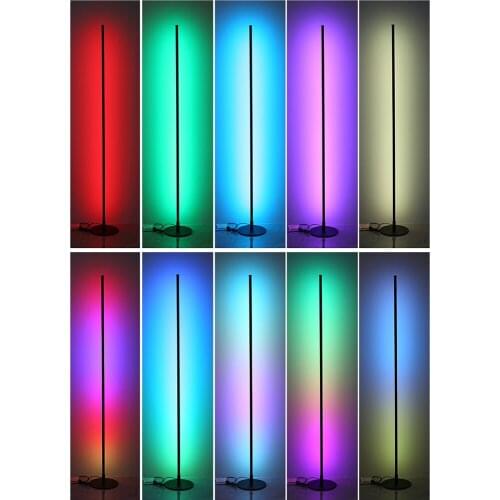 1.2M LED Corner Lamp RGB Floor Light Remote Control Multi-Mode Club Bedroom Living Room Atmosphere Indoor Lighting Standing Lamp