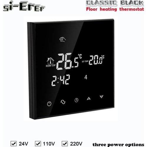 Indoor underfloor Warm System-Floor Heating Thermostat,230VAC,110VAC,24VAC Optional