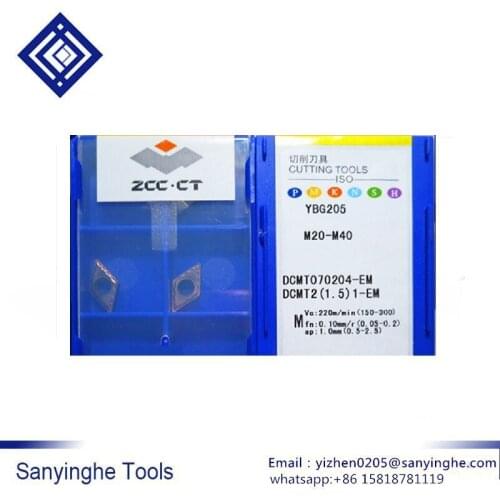 YBG205 DCMT070208-EM cnc carbide turning inserts CNC blade lathe tool cnc tool (10pcs/lots )