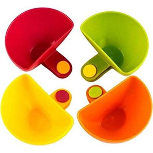 1PCS Assorted Seasoning Sugar Salad Tomato paste Sauce Dishes Kitchen Clip Bowl Dip Small Clip Seasoning Dish
