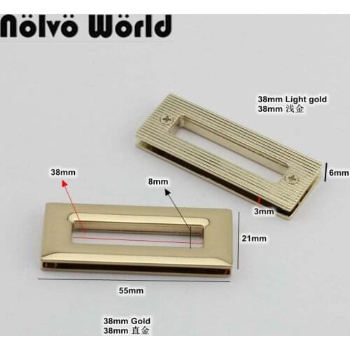 10-50pcs exterior 55X21mm,interior 38mm 1.5 Inch eyelet grommet in screws,rectangle eyelet for purse bags hardware