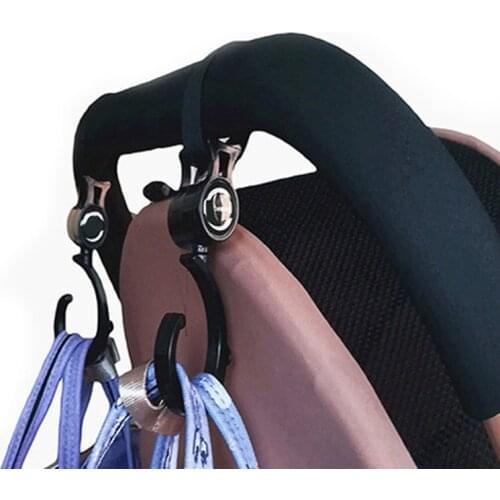 2pcs/ Baby Hanger Baby Bag Stroller Hooks Pram Rotate 360 Degree baby car seat accessories stroller organizer