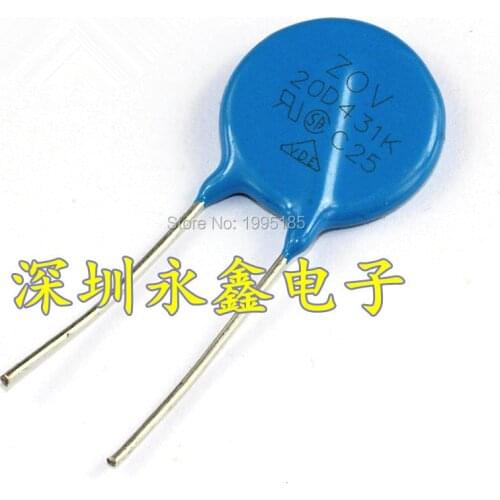 20Pcs/Lot varistor 20D431K 10% 20D431 430V piezoresistor