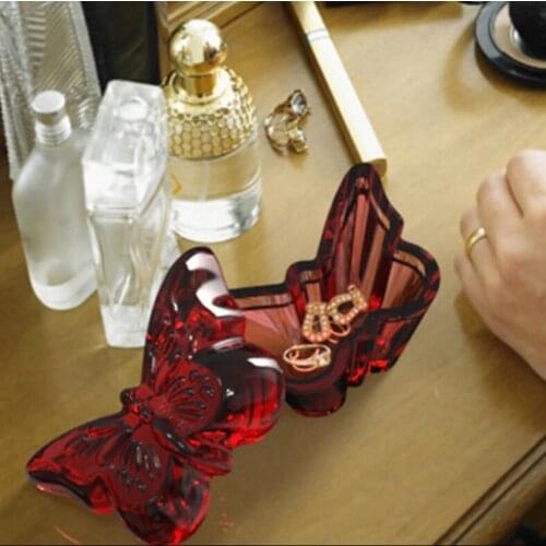 2021 NEW Transparent Silicone Mould Resin Decorative Craft DIY Butterfly storage box Mold epoxy resin molds for jewelry