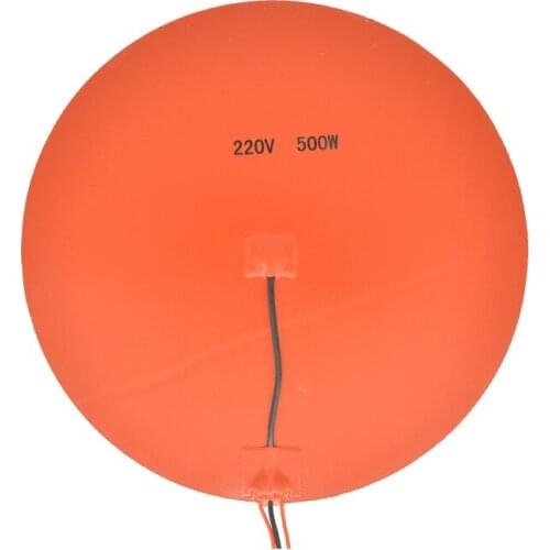 220V 300mm Round Silicone Rubber Heater Pad