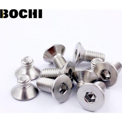 304 M6 M8 *6/8/10/12/-50/80/100 Hexagonal Countersunk screw Hex Socket bolt Flat tail Screws