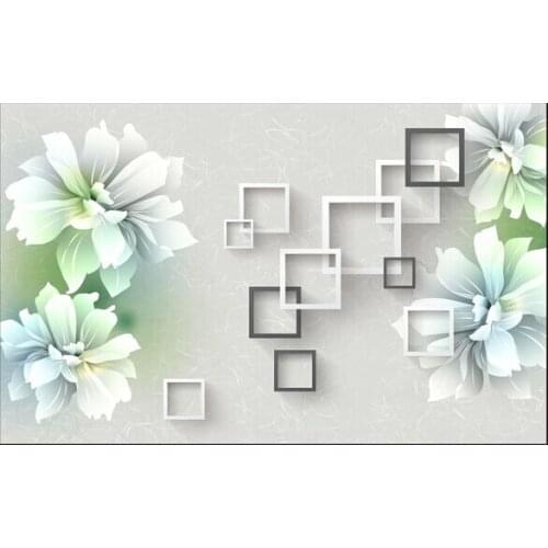 The custom 3D murals,Living room 3D hand painted flowers papel de parede,living room sofa TV wall bedroom wall paper