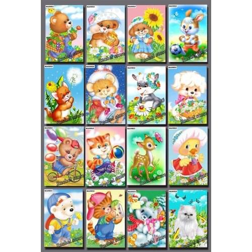 Diamond Embroidery Diy Diamond Painting Cross Stitch Kits Diamond Mosaic Cartoon Animals Full Square Diamond Embroidery DS261
