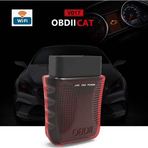 OBDIICAT V17 Wifi ELM327 v1.5 Supports OBD2 OBDII Protocols for IOS & Android ELM 327 Auto Diagnostic Scanner Tool
