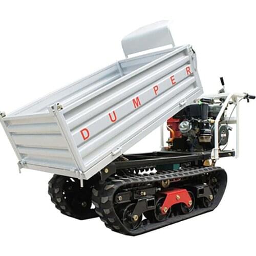10hp gasoline Crawler transport truck self-unload mountain climb construction site trees orchard loader agriculture vehicle