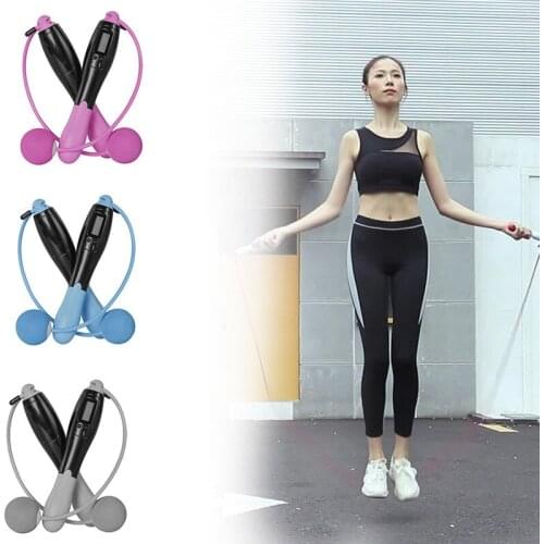 Cordless Jump Ropes Electronic Digital wireless Skip Rope Calorie Consumption Fitness Body Building Exercise Jumping Rope