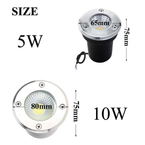 GSKGYXG IP68 Waterproof LED Underground Light 5W 10W Outdoor Ground Garden Path Floor Buried Yard Spot Landscape AC85-265V DC12V