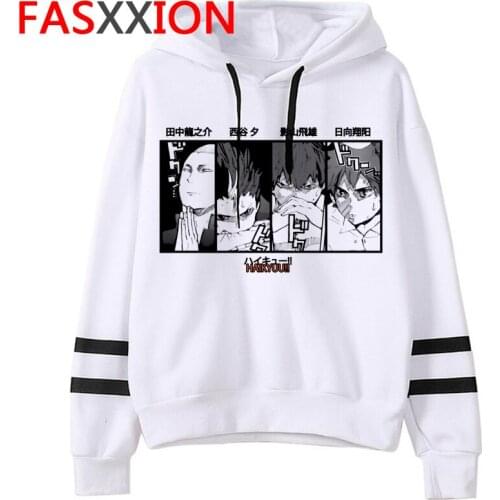 Haikyuu hoodies men printed hip hop streetwear y2k aesthetic men hoddies Oversized