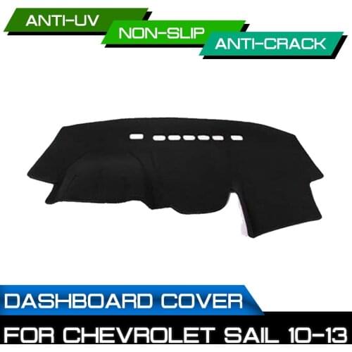 Car Dashboard Mat for Chevrolet Sail 2010 2011 2012 2013 Anti-dirty Non-slip Dash Cover Mat UV Protection Shade
