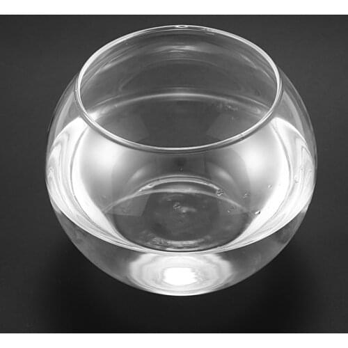 NHBR Round Sphere Vase in Transparent Glass Fish Tank