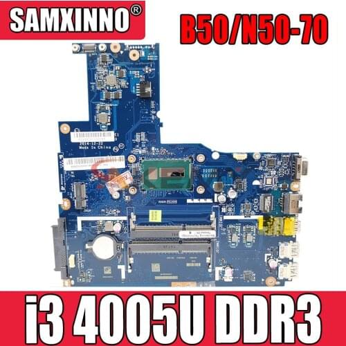 Akemy ZIWB2/ZIWB3/ZIWE1 LA-B092P for Lenovo B50-70 N50-70 notebook motherboard 5B20G40929 CPU i3 4005U DDR3 100% test work