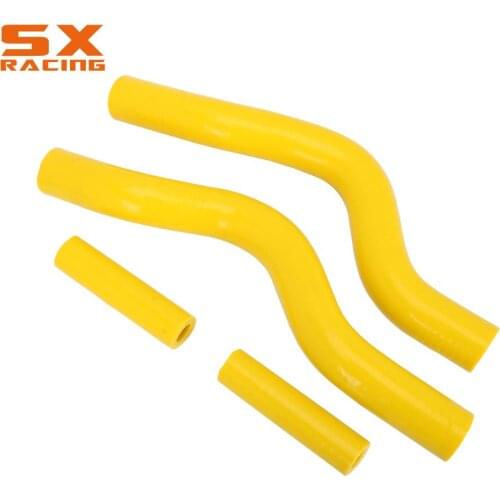 Motorcycle Yellow Water Pipe Silicone Radiator Coolant Hose For SUZUKI RM250 RM 250 2001 2002 2003 2004 2005 2006 2007 2008