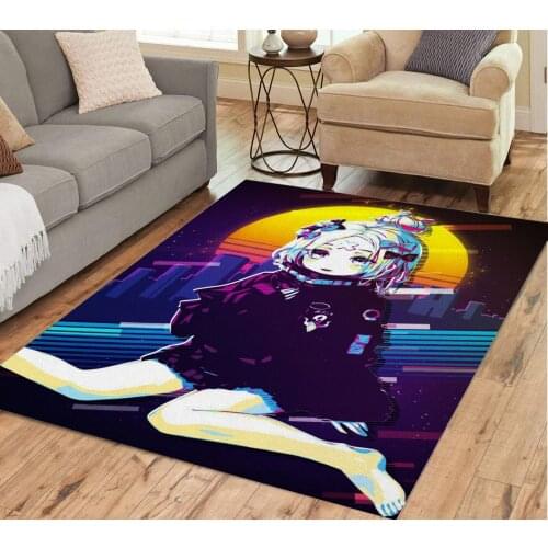 Cartoon Man Series Anime Girl Beautiful Art Door Mat Floor Mat Anti-slip Mat Carpet Bedroom Bathroom Home Decoration