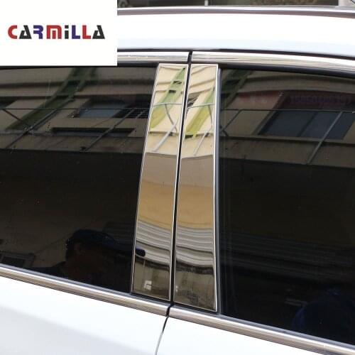 8Pcs/Set Door Window Trims Cover Center Pillar Trim for Nissan Xtrail X-trail T32 Rogue 2014 - 2020 Car Styling