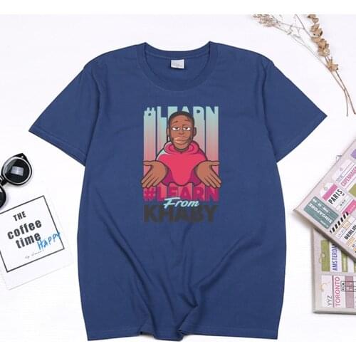 2021 New Style Khaby Lame Life Is Simple TShirt Funn Vogue Cartoon Print Short-sleev Women Men Summer Cotton Casual Camisetas