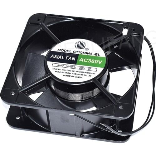 Original G17050HA3BL Industrial Cooling Fan AC 380V 38W 15050 15cm 150*150*50mm 50/60HZ 2 Wires