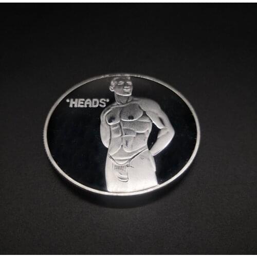 Commemorative Coins RU Sexy Man Men Model Silver Plated coin Collection Gift Souvenir Crafts Art