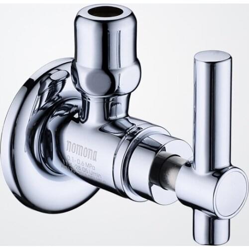 Sanitary Fittings G3/8" European Standard Water Angle Valve Brass Body For Faucets