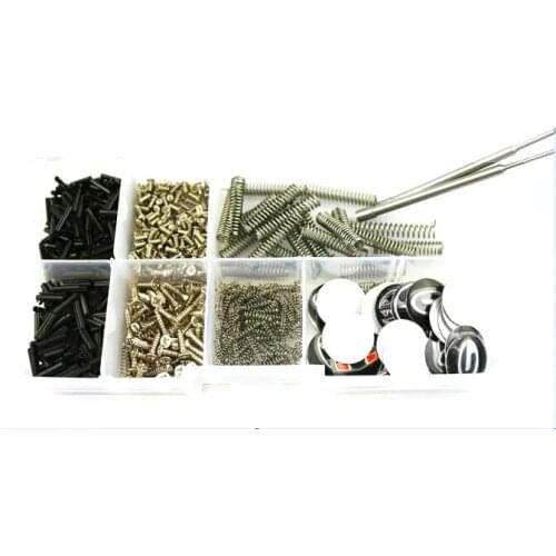 Full Accessories For Remote Key Mounting Bolt Key Screw And Spring Key Emblem button Sticker For Flip Key Transponder Keys