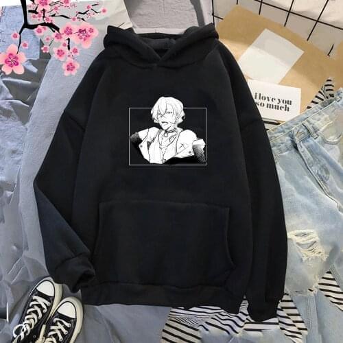 Bungo Stray Dogs Hoodies Sweatshirt Men Streetwear Casual Hoody Pullover 2021 Fashion Autumn Winter Hip Hop Hooded Clothing