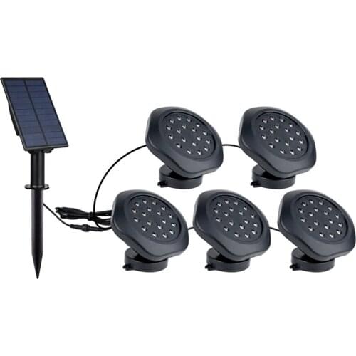 Solar Outdoor Underwater Lighting Lamp With High-Brightness LED Ground Plug Lights RGB Garden Lawn Swimming Pool yard Spotlight