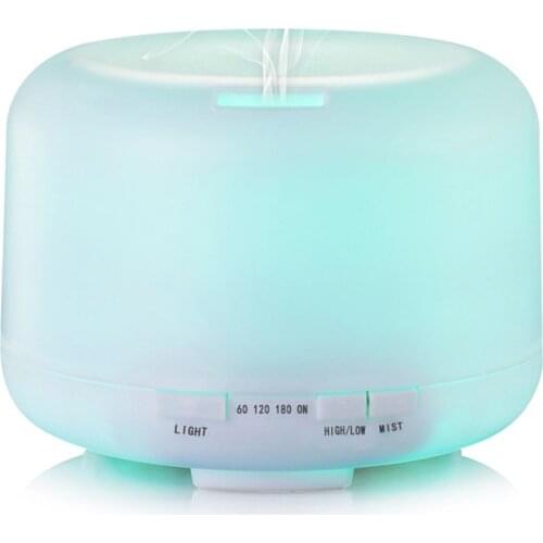 500ml air Ultrasonic lamp humidifier Air purification Essentiel Oil Aromatherapy Machine Mist Maker 7 Color Change LED Light