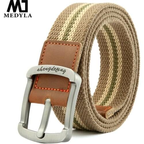 MEDYLA Military Belt Outdoor Tactical Belt Men&Women High Quality Canvas Belts for Jeans Male Luxury Casual Straps 813