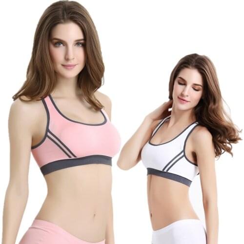 High quaility Womens Plus size Wire Free beauty back sports bra yoga running sleep Seamless pushed up vest sports underwear